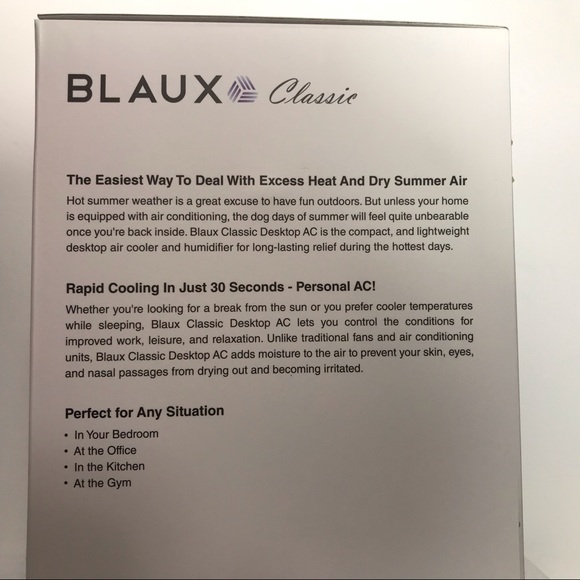 BLAUX classic Portable desktop AC cooling system - Picture 2 of 5